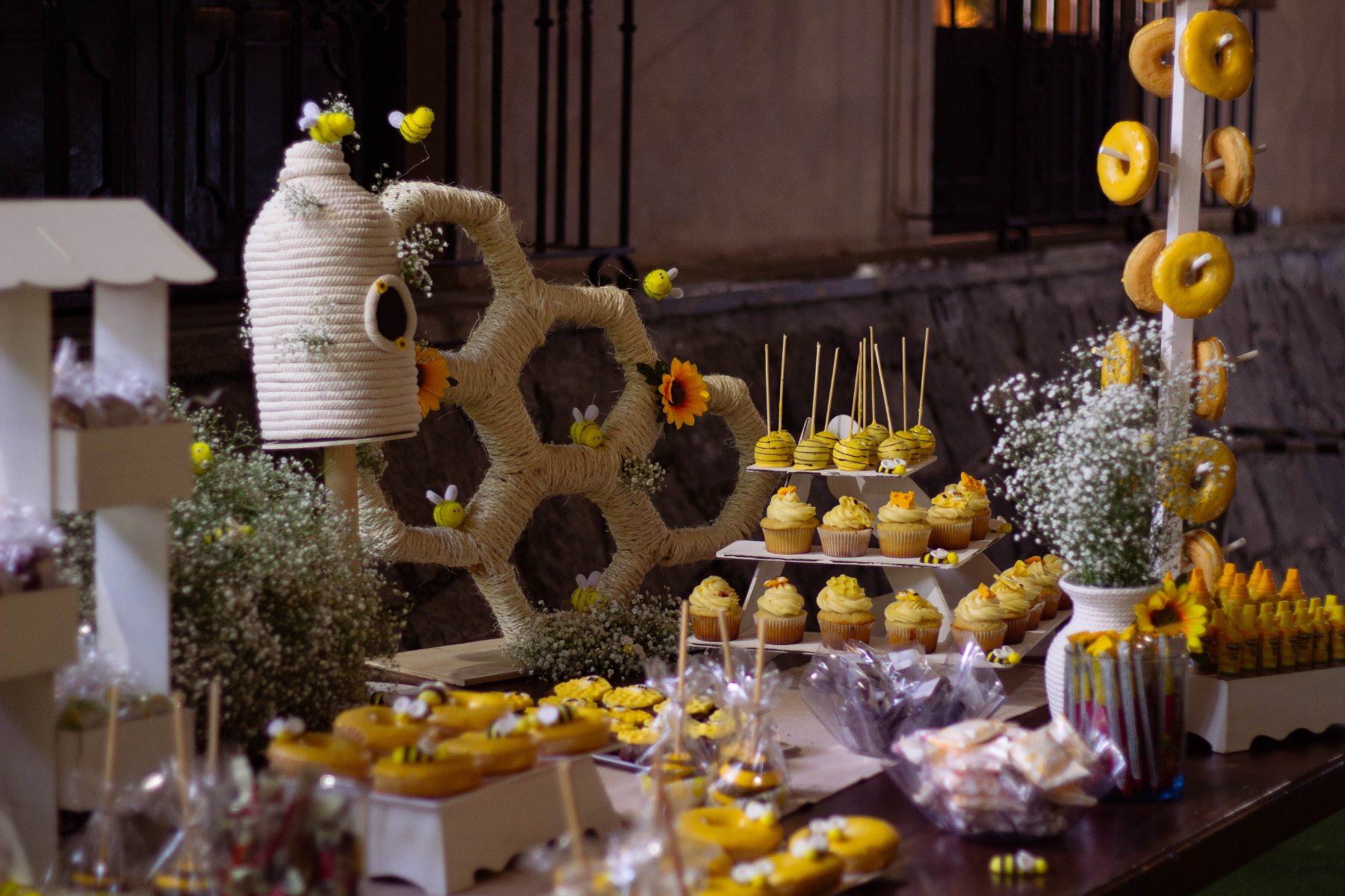 Donas y dulces decorados