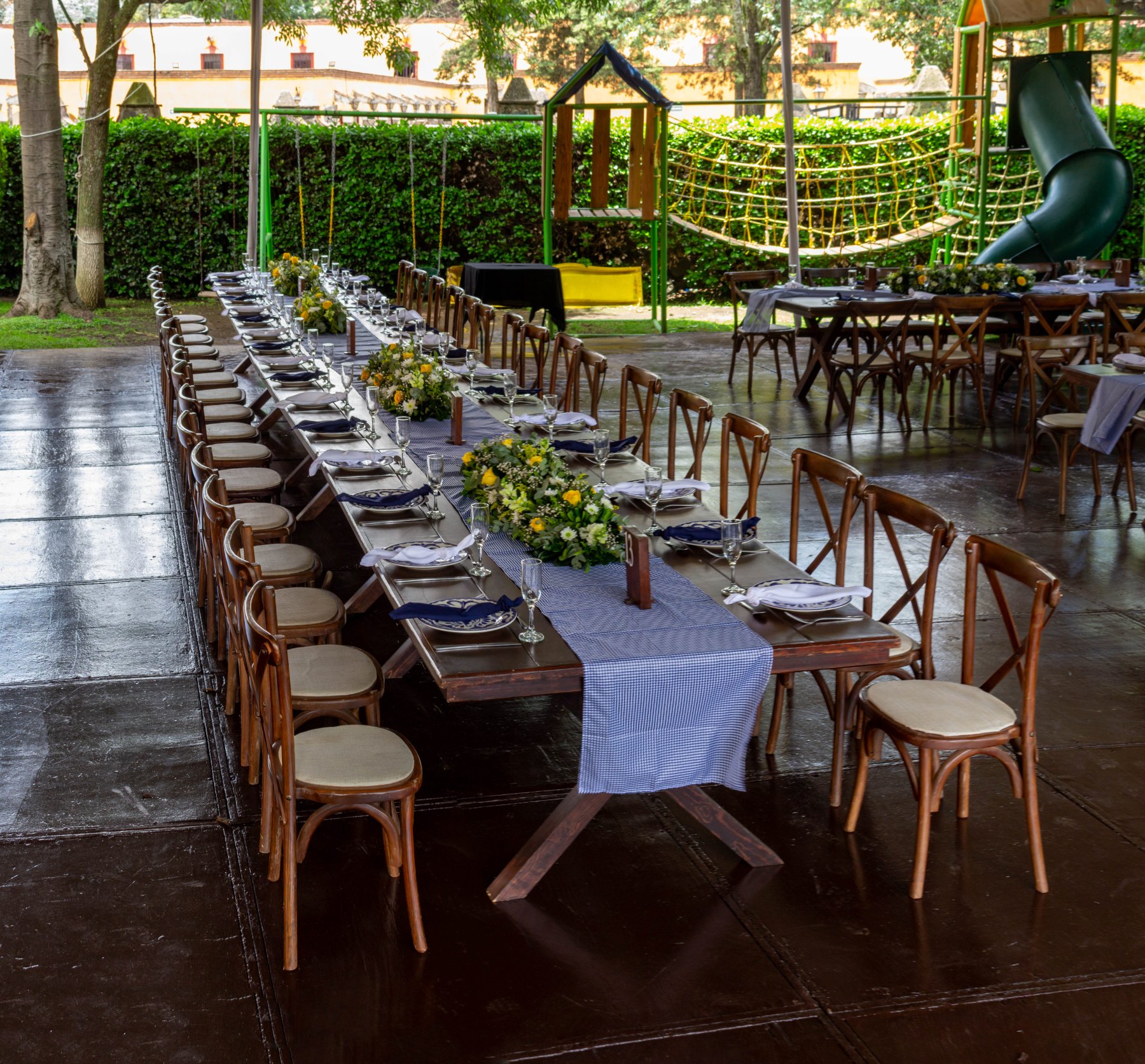 Evento empresarial al aire libre